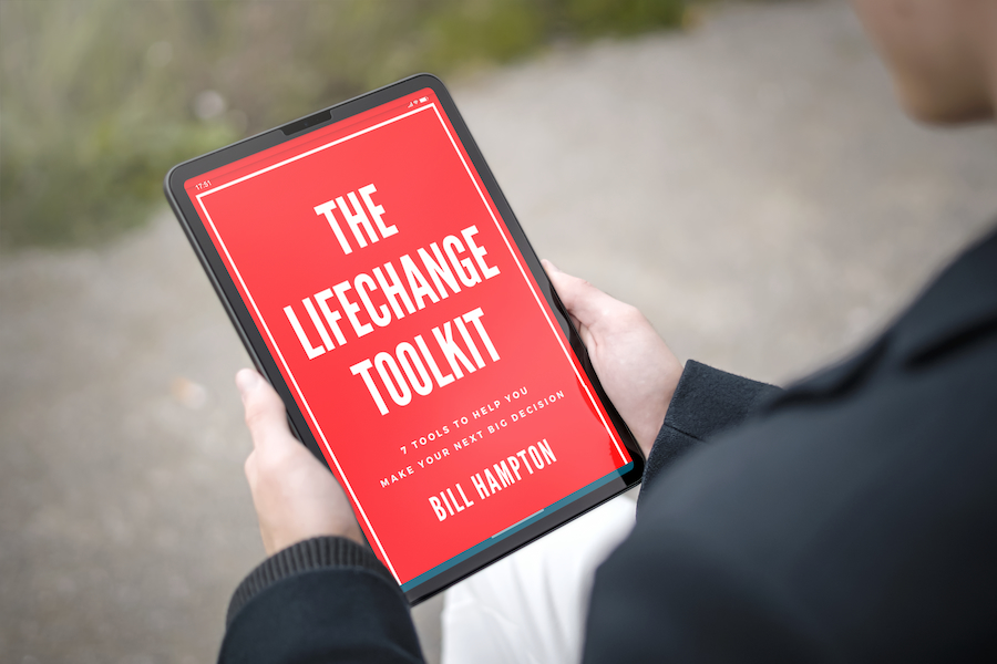 The Lifechange Toolkit by Bill Hampton of Hampton Strategies shown on ipad